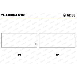 JEU DE COUSSINET DE BIELLE SOFIM 2.3 HPI F1AE0481 STD