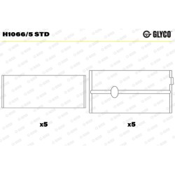 JEU DE COUSSINET DE LIGNE PSA DV4/DV6 STD