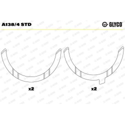 JEU DE CALES LATERALES VW 2.5/3.0 TDI STD